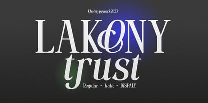 Lakony Font Poster 1