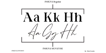 Insigna Signature Font Poster 7