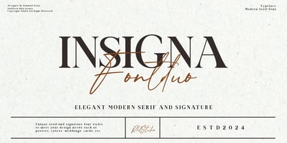 Insigna Signature Font Poster 1
