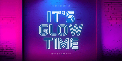 Neon Goodshine Fuente Póster 12