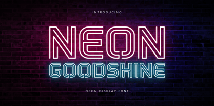 Neon Goodshine Font Poster 1