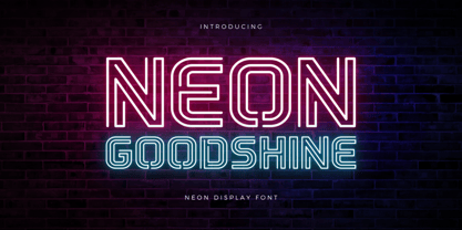 Neon Goodshine Font Poster 1