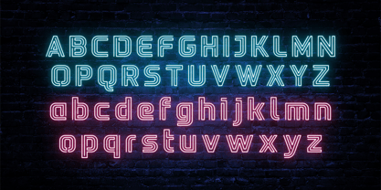 Neon Goodshine Font Poster 13