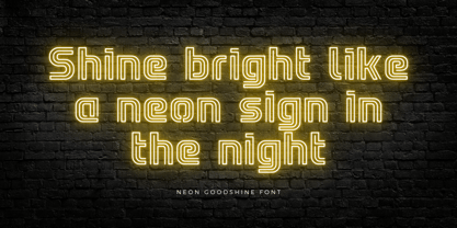Neon Goodshine Font Poster 8