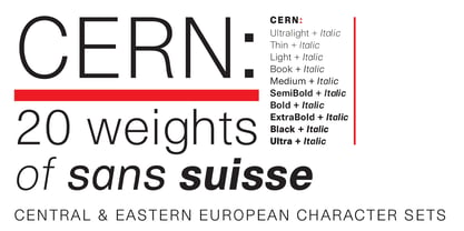 Cern Font Poster 1