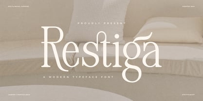 Restiga Font Poster 1