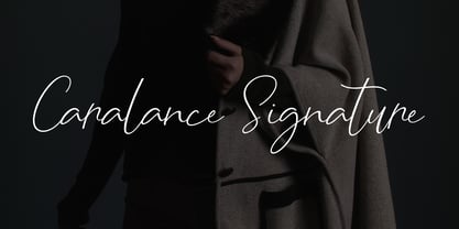 Caralance Signature Font Poster 1