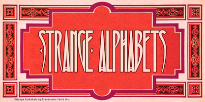 Strange Alphabets Font Poster 1