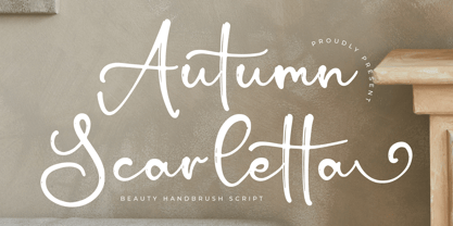 Autumn Scarletta Font Poster 1