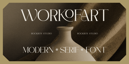 Workofart Font Poster 1