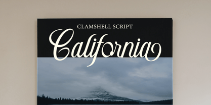 Clamshell Font Poster 8