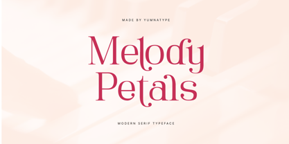 Melody Petals Font Poster 1