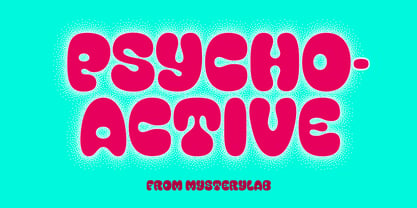 Psychoactive Font Poster 1