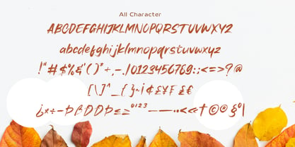 Autumn Brush Font Poster 12