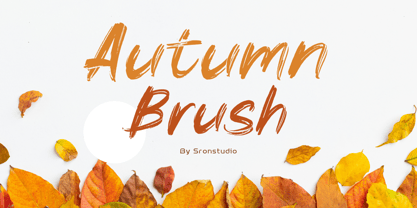 Autumn Brush Font Poster 1