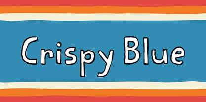 Crispy Blue Font Poster 1