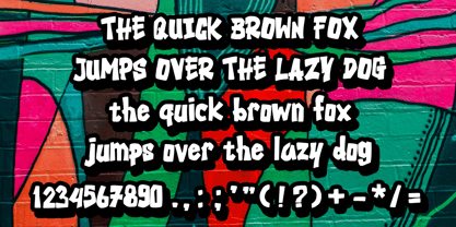 Graffiti Night Font Poster 4