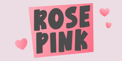 Rose Pink Fuente Póster 1