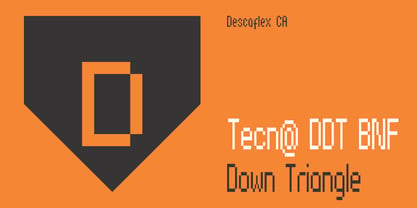 Tecna Dark Down Triangle BNF Font Poster 3