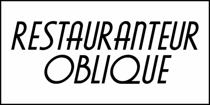 Restauranteur JNL Font Poster 4