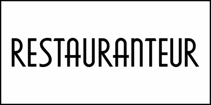 Restauranteur JNL Font Poster 2