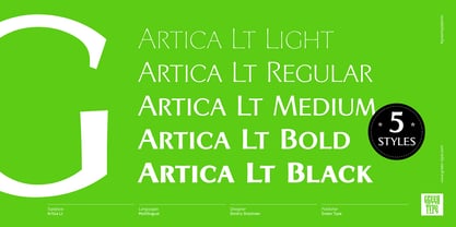 Artica Lt Font Poster 3