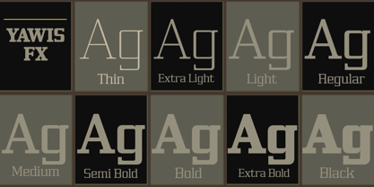 Yawis FX Variable Font Poster 11