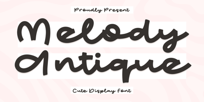 Melody Antique Font Poster 1