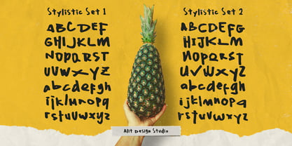 Pineapple Shadow Font Poster 8