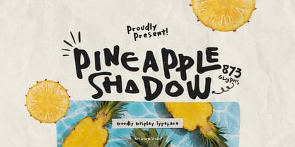 Pineapple Shadow Font Poster 1