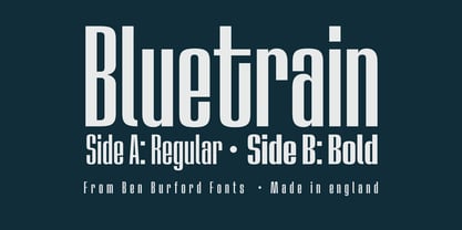 Bluetrain Font Poster 1