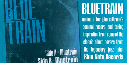 Bluetrain Font Poster 2