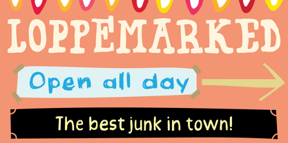 Loppemarked Font Poster 1