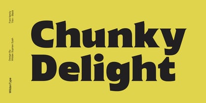 Chunky Delight Font Poster 1