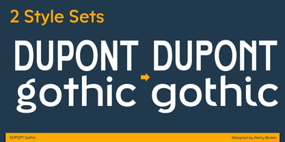 Dupont Gothic Font Poster 6