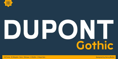 Dupont Gothic Font Poster 1