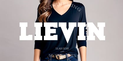 Lievin Font Poster 1