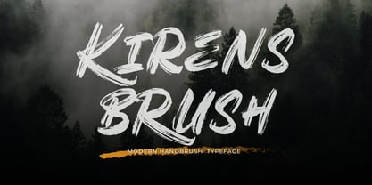 Kirens Brush Font Poster 1
