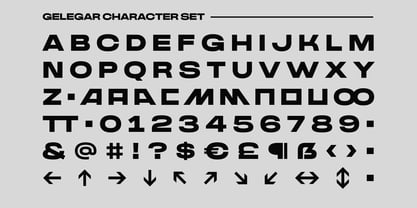 Gelegar Font Poster 12