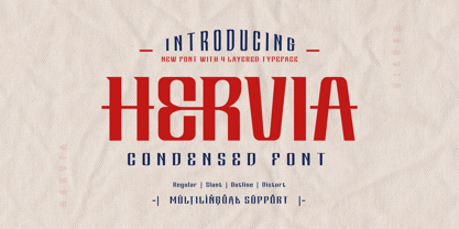 Hervia Font Poster 1