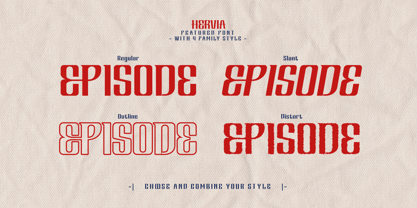 Hervia Font Poster 2