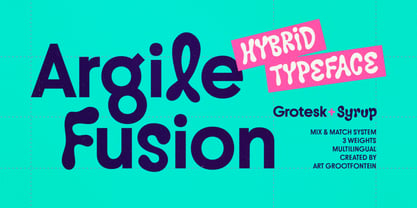 Argile Fusion Font Poster 1