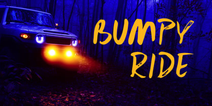 Bumpy Ride Font Poster 1