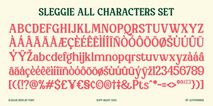 Sleggie Font Poster 10