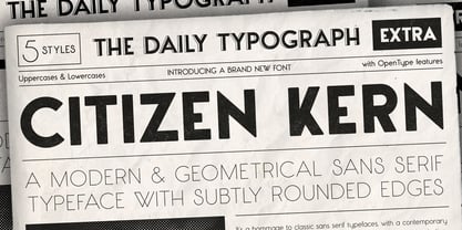 Citizen Kern Font Poster 1