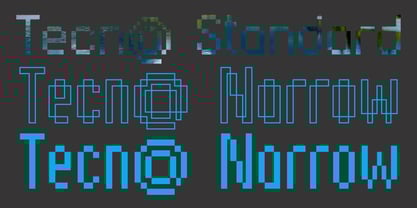 Tecna Narrow Font Poster 3