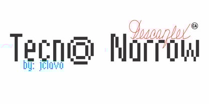 Tecna Narrow Font Poster 2