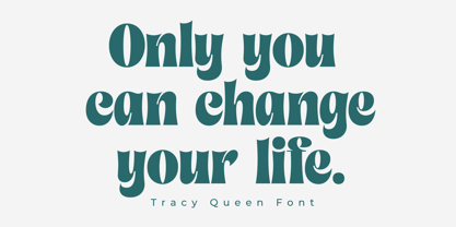 Tracy Queen Font Poster 5