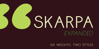 Skarpa Expanded Font Poster 1