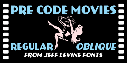 Pre Code Movies JNL Font Poster 1